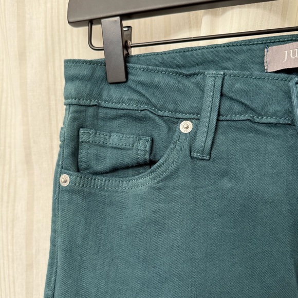 NWOT Just USA Hannah High Rise blue green teal skinny jeans size 28 - Picture 5 of 8
